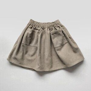 The Simple Folk, Girl's Corduroy Skirt; Oatmeal Color; Size 4/5 (worn once)
